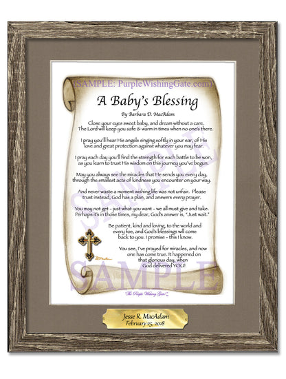 A Baby's Blessing - Baby Gift - PurpleWishingGate.com