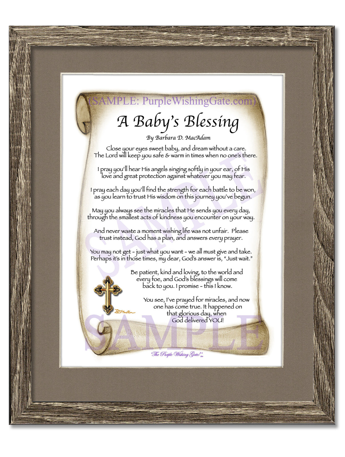 A Baby's Blessing - Baby Gift - PurpleWishingGate.com