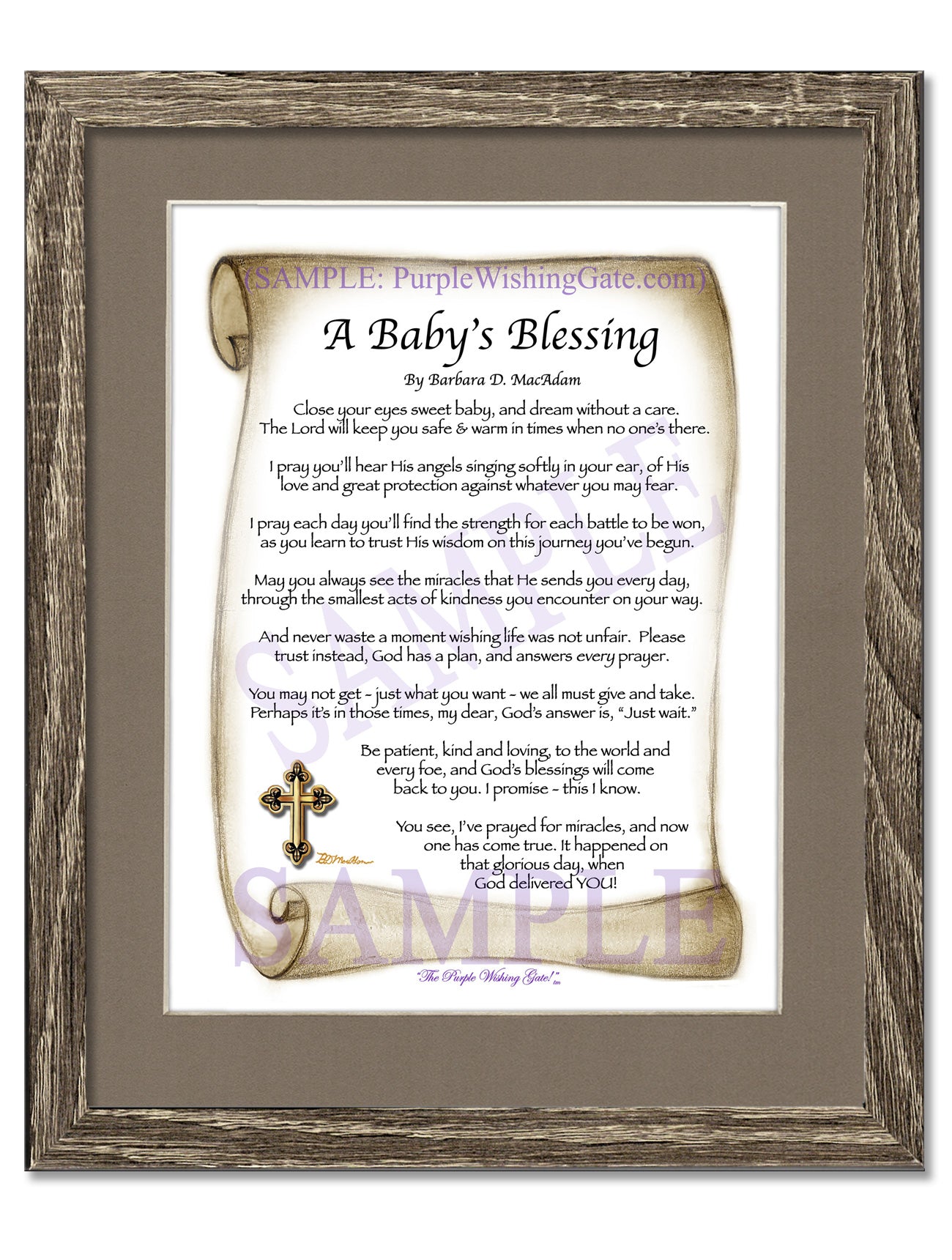 A Baby's Blessing - Baby Gift - PurpleWishingGate.com