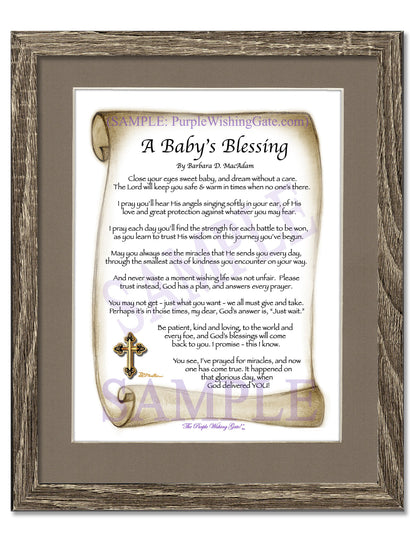 A Baby's Blessing - Baby Gift - PurpleWishingGate.com