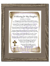 A Blessing for My Daughter (baby) - Baby Gift - PurpleWishingGate.com