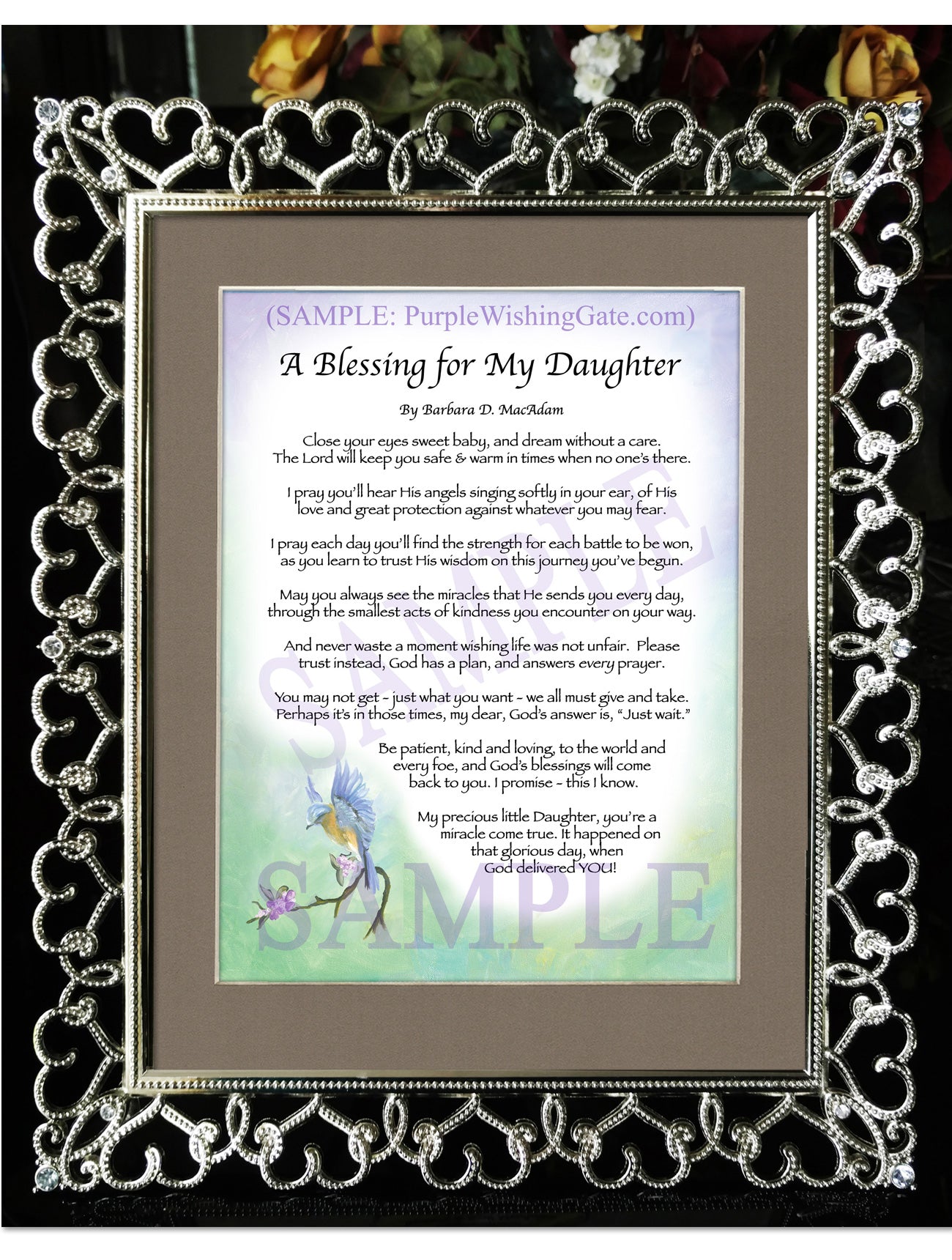A Blessing for My Daughter (baby) - Baby Gift - PurpleWishingGate.com