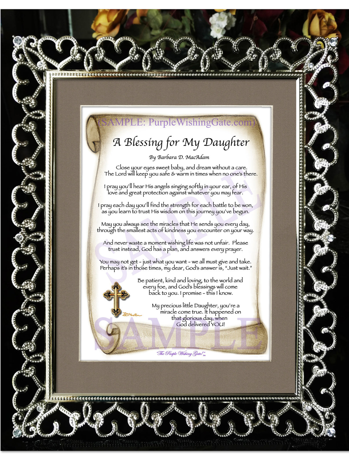 A Blessing for My Daughter (baby) - Baby Gift - PurpleWishingGate.com
