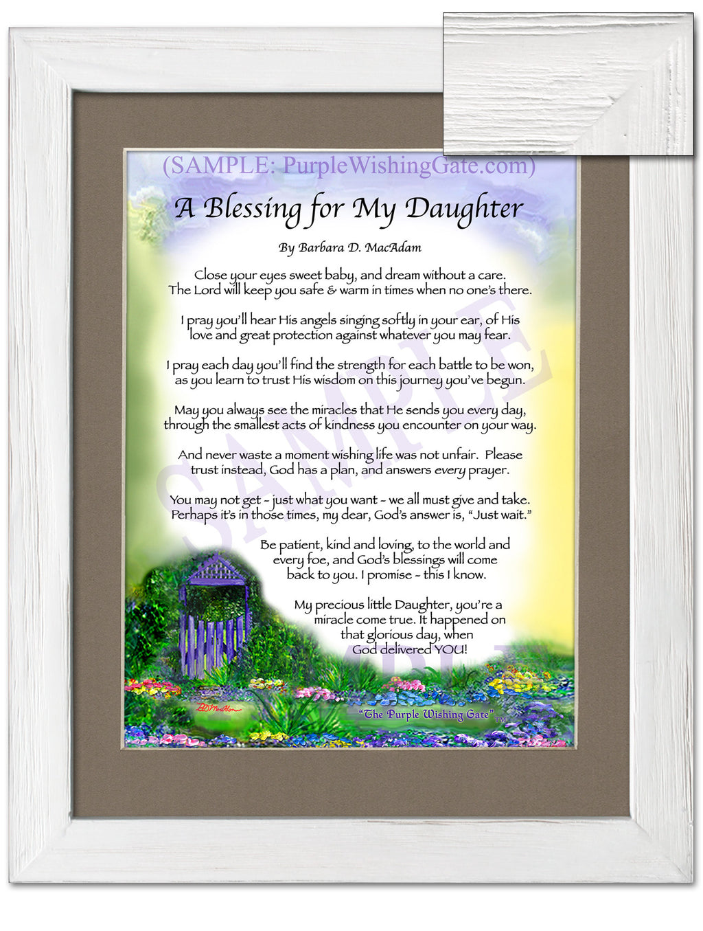 A Blessing for My Daughter (baby) - Baby Gift - PurpleWishingGate.com
