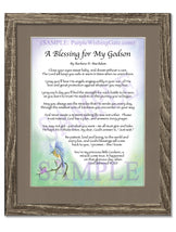 A Blessing for My Godson (baby) - Baby Gift - PurpleWishingGate.com