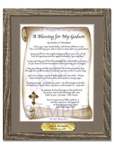 A Blessing for My Godson (baby) - Baby Gift - PurpleWishingGate.com