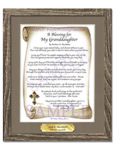 A Blessing for My Granddaughter (baby) - Baby Gift - PurpleWishingGate.com