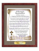 A Blessing for My Grandson (baby) - Baby Gift - PurpleWishingGate.com