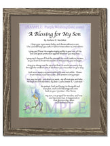 A Blessing for My Son (baby) - Baby Gift - PurpleWishingGate.com