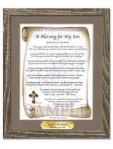 A Blessing for My Son (baby) - Baby Gift - PurpleWishingGate.com