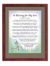 A Blessing for My Son (baby) - Baby Gift - PurpleWishingGate.com