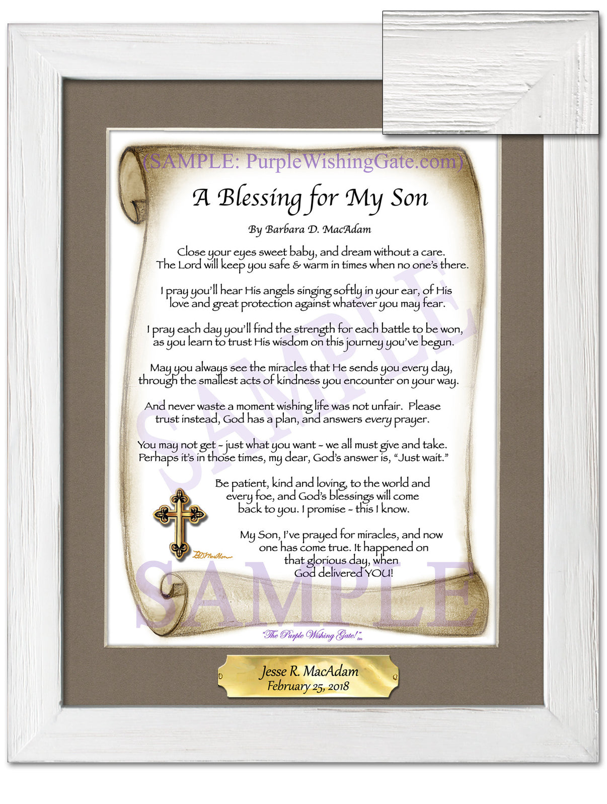 A Blessing for My Son (baby) - Baby Gift - PurpleWishingGate.com