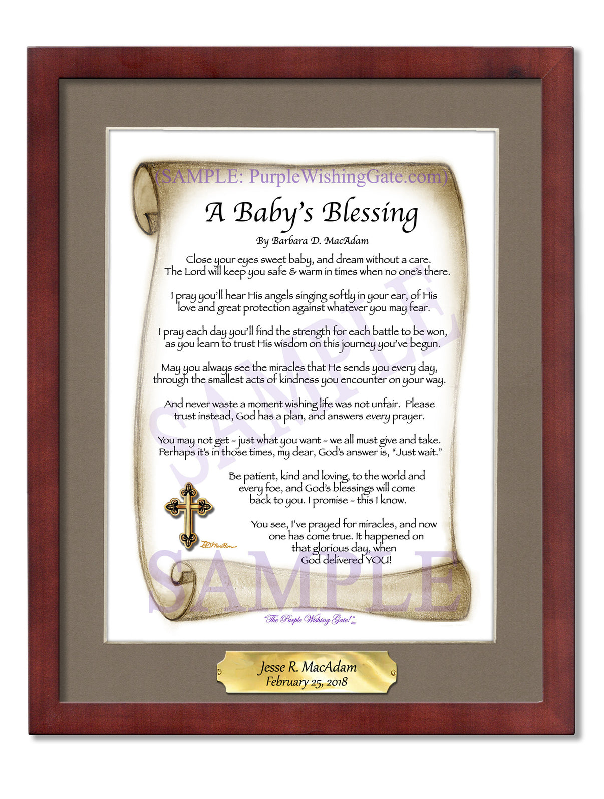 A Baby's Blessing - Baby Gift - PurpleWishingGate.com