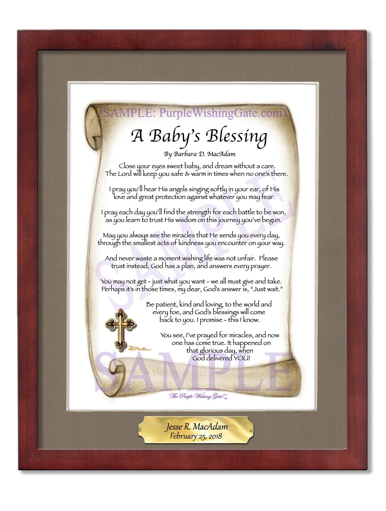 A Baby's Blessing - Baby Gift - PurpleWishingGate.com