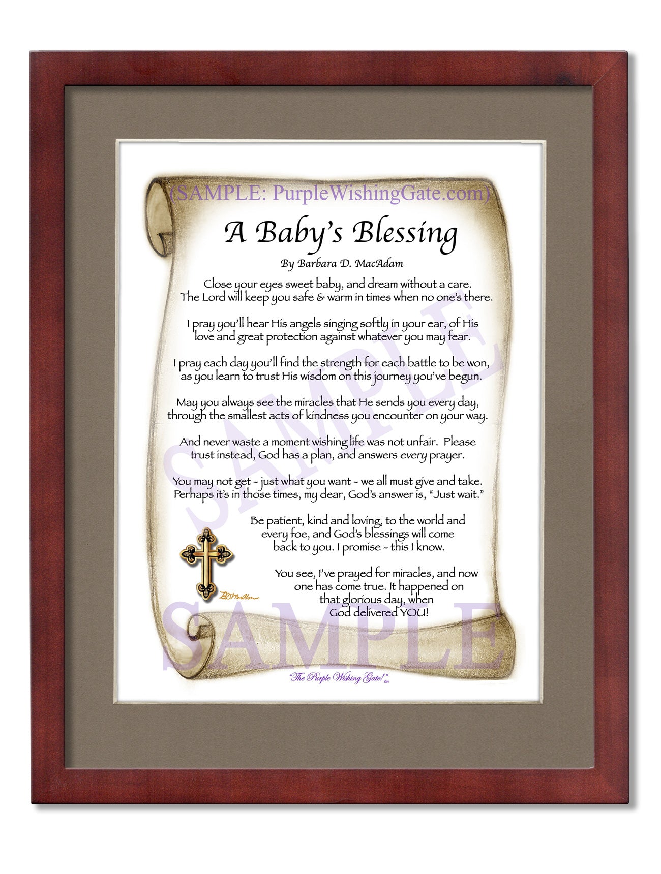 A Baby's Blessing - Baby Gift - PurpleWishingGate.com