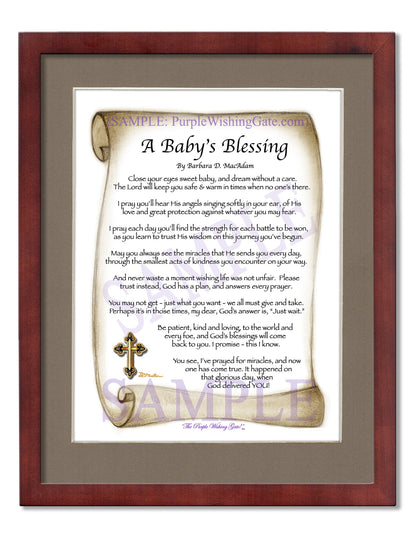 A Baby's Blessing - Baby Gift - PurpleWishingGate.com