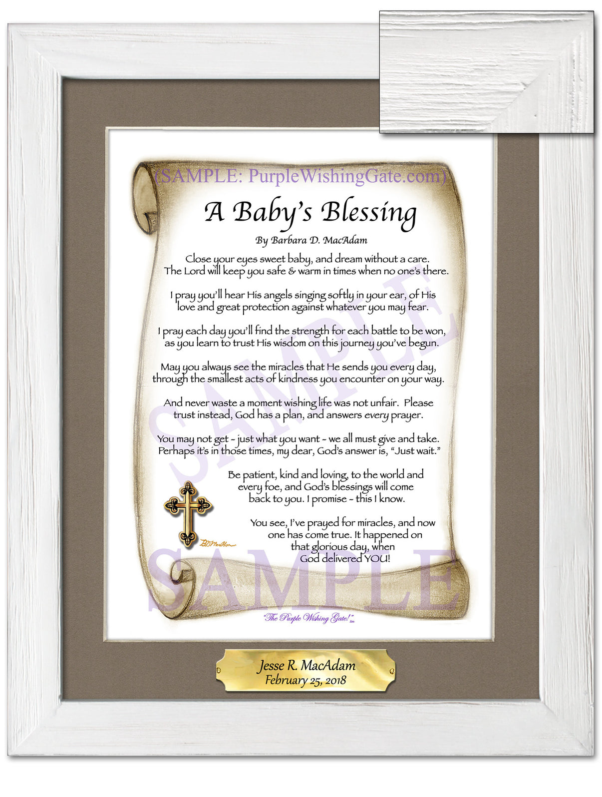 A Baby's Blessing - Baby Gift - PurpleWishingGate.com