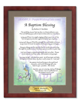 A Baptism Blessing - Baptism Gift - PurpleWishingGate.com