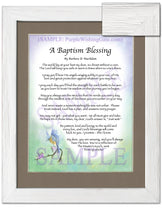 A Baptism Blessing - Baptism Gift - PurpleWishingGate.com