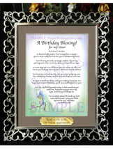 A Birthday Blessing! for my Sister - Birthday Gift - PurpleWishingGate.com