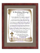 A Birthday Blessing! for my Sister - Birthday Gift - PurpleWishingGate.com