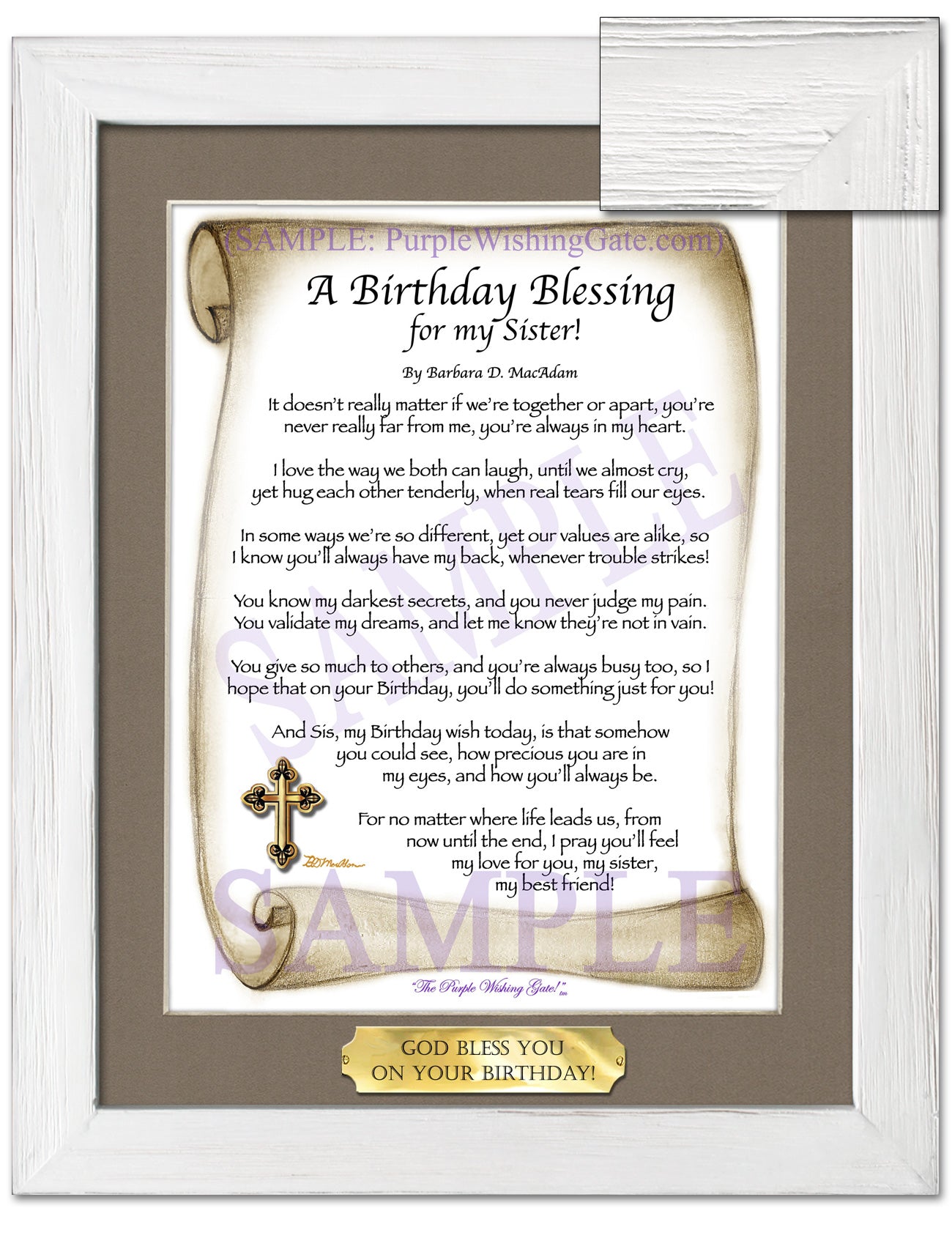 A Birthday Blessing! for my Sister - Birthday Gift - PurpleWishingGate.com