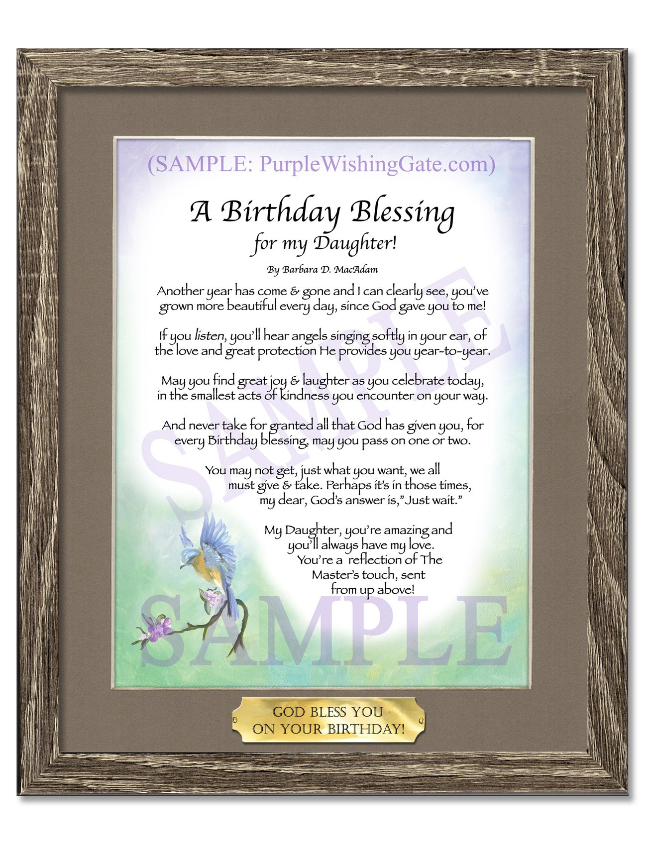 A Birthday Blessing for my Daughter! - Birthday Gift - PurpleWishingGate.com