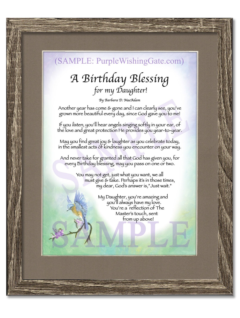 A Birthday Blessing for my Daughter! - Birthday Gift - PurpleWishingGate.com