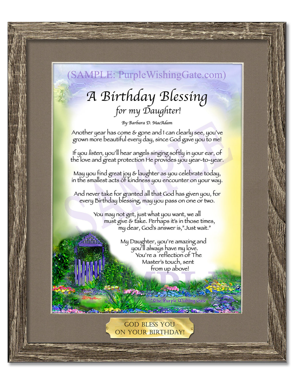 A Birthday Blessing for my Daughter! - Birthday Gift - PurpleWishingGate.com