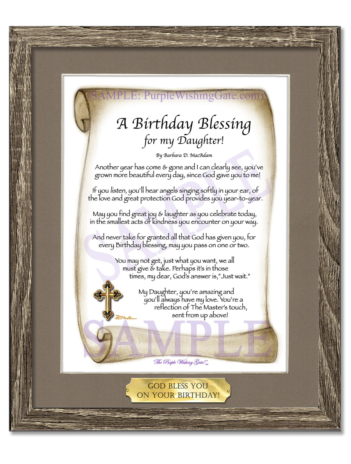 A Birthday Blessing for my Daughter! - Birthday Gift - PurpleWishingGate.com