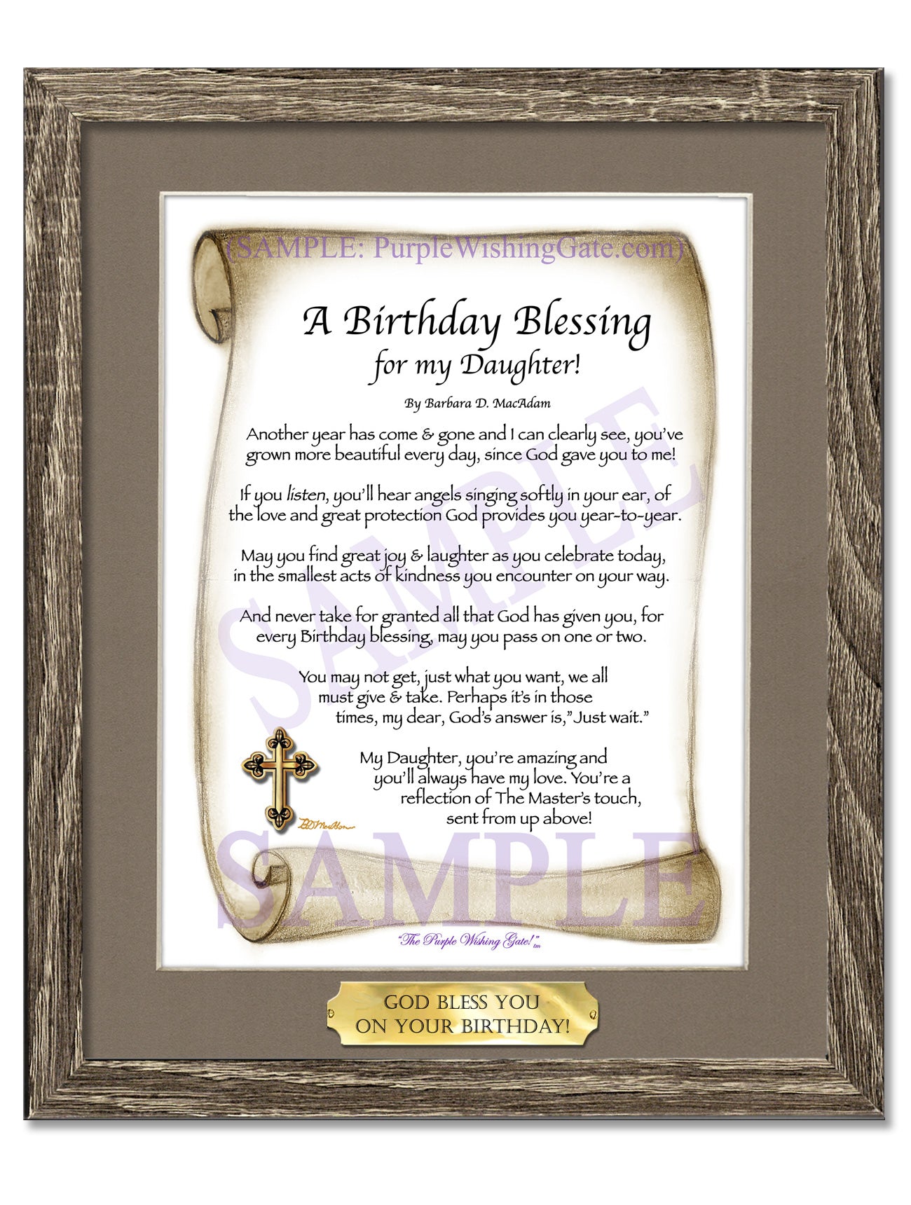 A Birthday Blessing for my Daughter! - Birthday Gift - PurpleWishingGate.com
