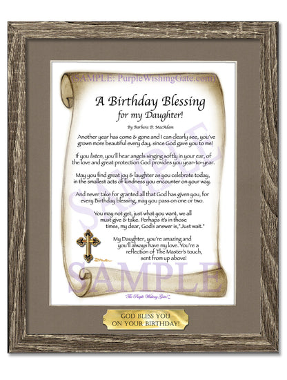 A Birthday Blessing for my Daughter! - Birthday Gift - PurpleWishingGate.com