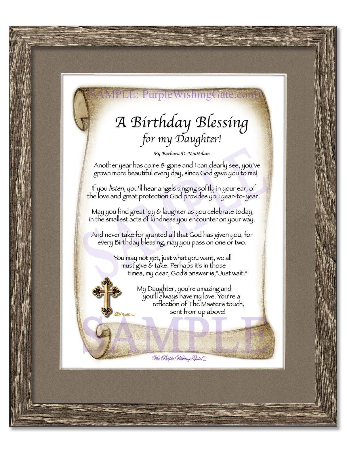 A Birthday Blessing for my Daughter! - Birthday Gift - PurpleWishingGate.com