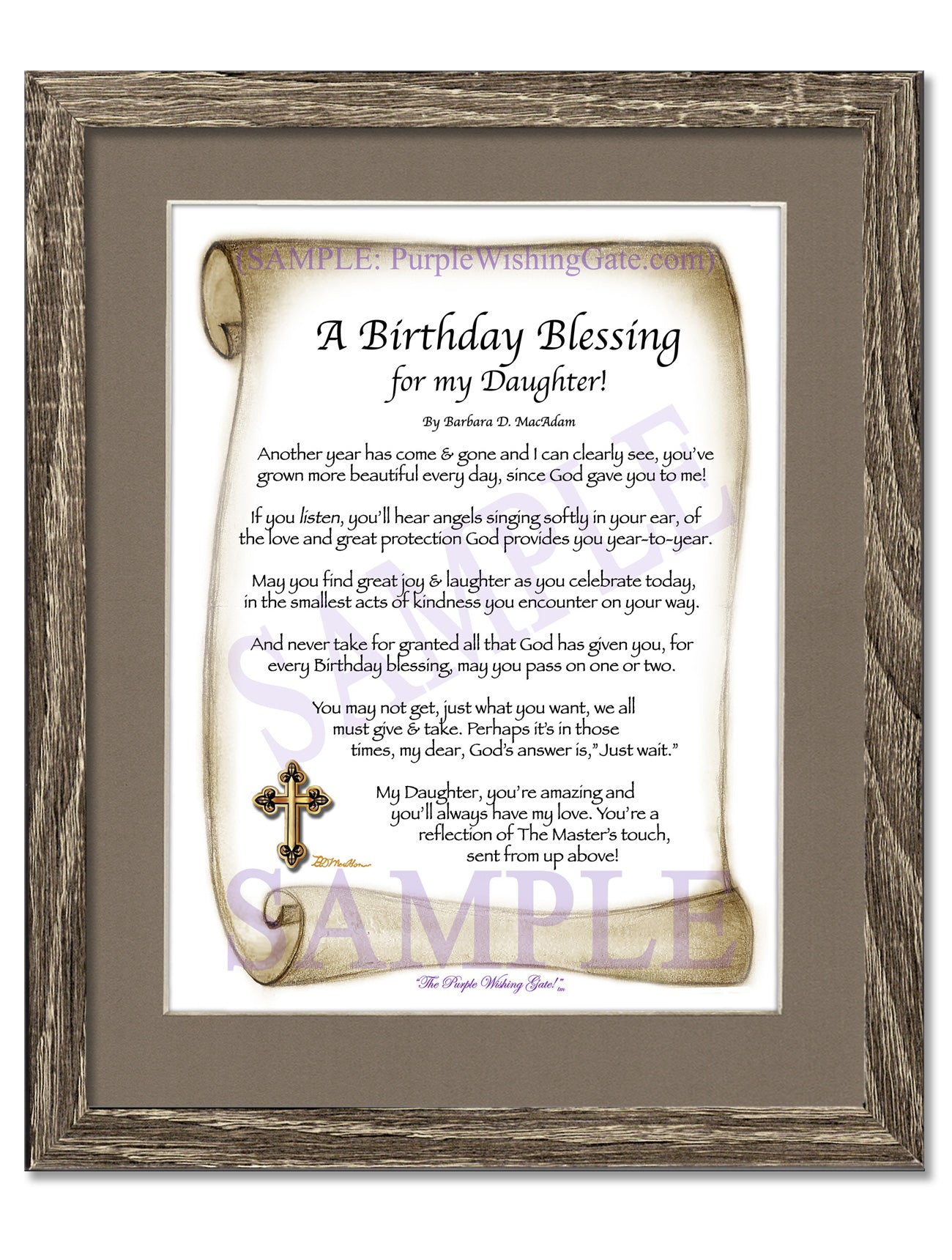A Birthday Blessing for my Daughter! - Birthday Gift - PurpleWishingGate.com