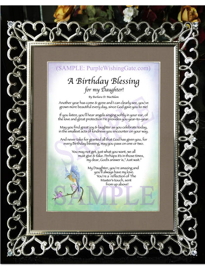 A Birthday Blessing for my Daughter! - Birthday Gift - PurpleWishingGate.com