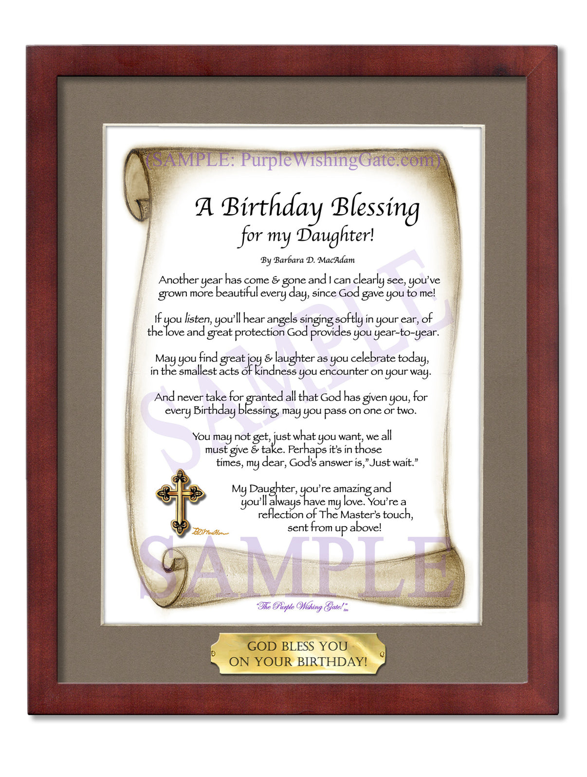 A Birthday Blessing for my Daughter! - Birthday Gift - PurpleWishingGate.com