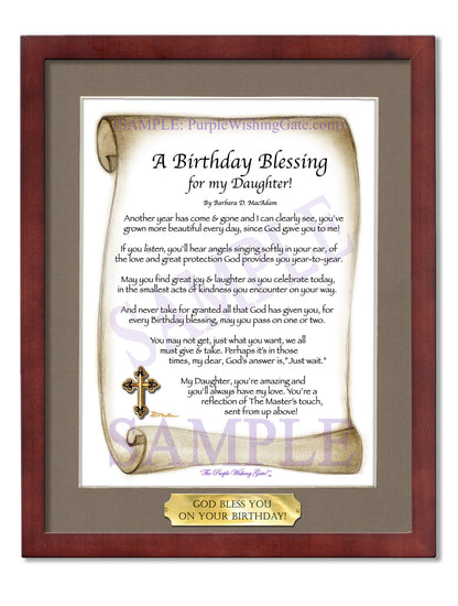A Birthday Blessing for my Daughter! - Birthday Gift - PurpleWishingGate.com