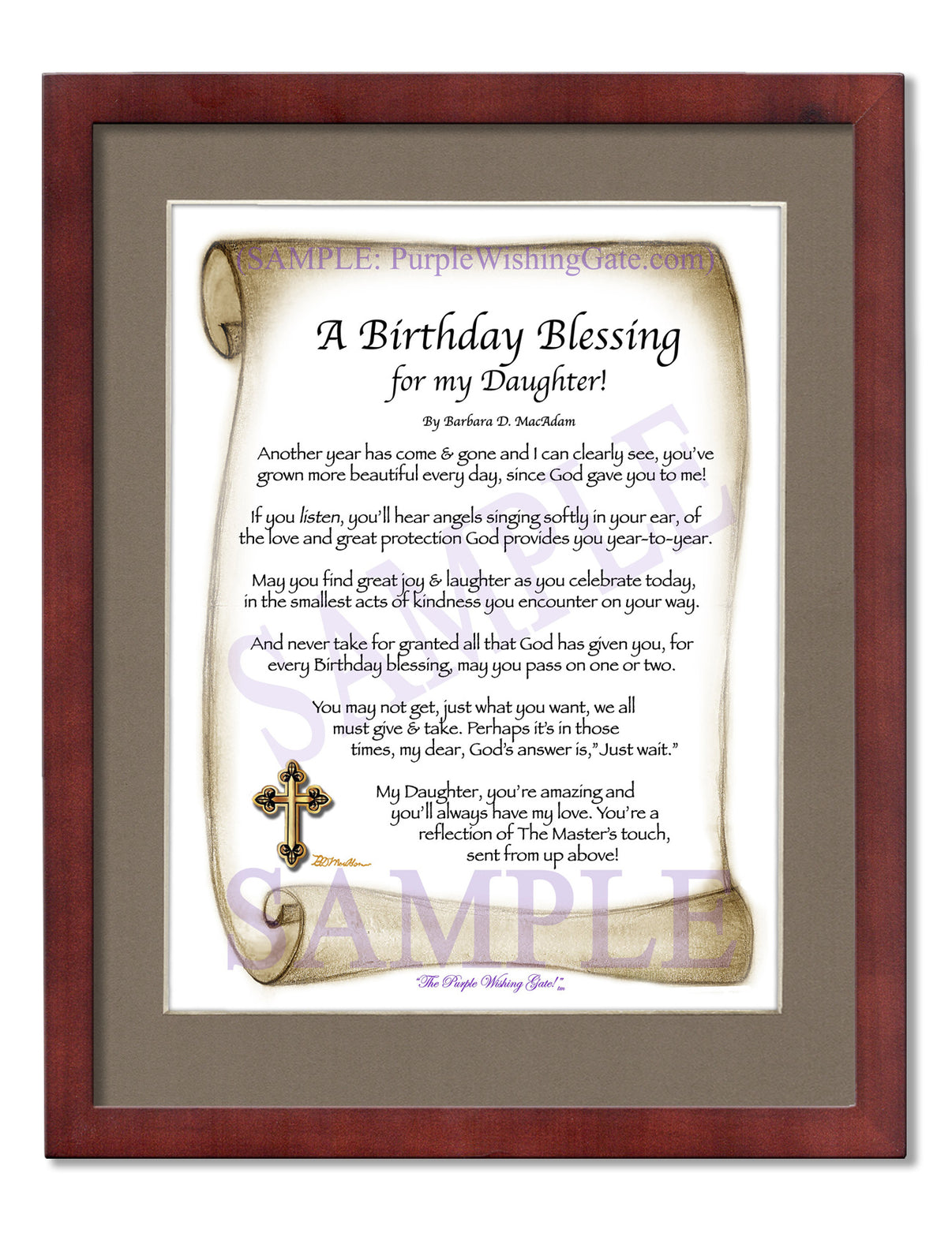 A Birthday Blessing for my Daughter! - Birthday Gift - PurpleWishingGate.com