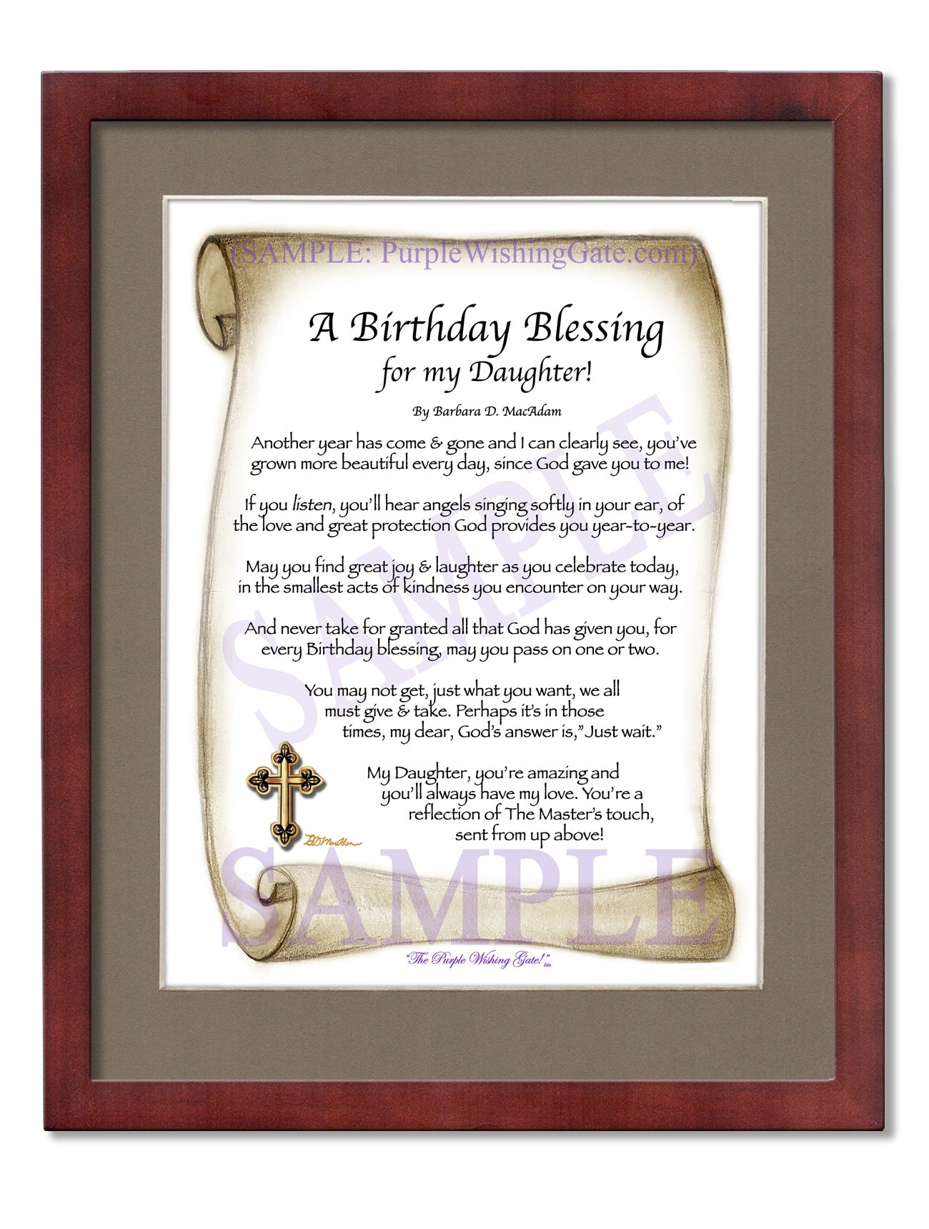 A Birthday Blessing for my Daughter! - Birthday Gift - PurpleWishingGate.com