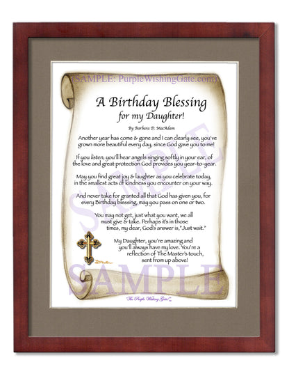 A Birthday Blessing for my Daughter! - Birthday Gift - PurpleWishingGate.com