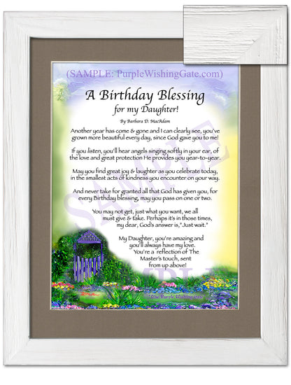 A Birthday Blessing for my Daughter! - Birthday Gift - PurpleWishingGate.com