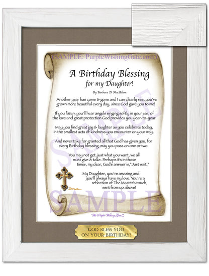 A Birthday Blessing for my Daughter! - Birthday Gift - PurpleWishingGate.com
