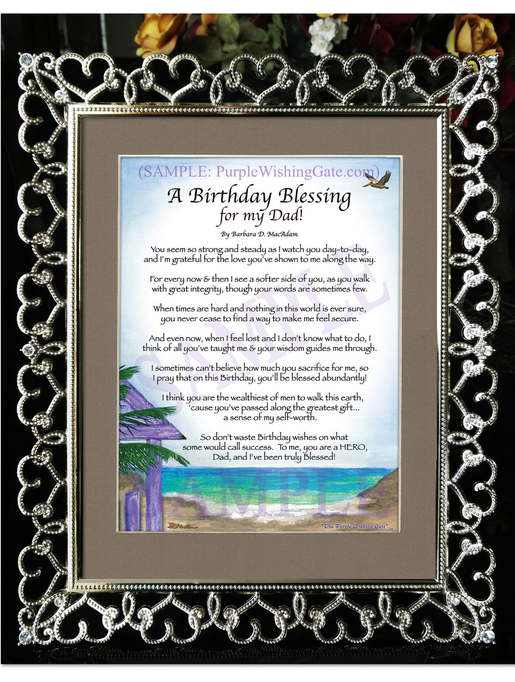 A Birthday Blessing for my Dad! - Birthday Gift - PurpleWishingGate.com