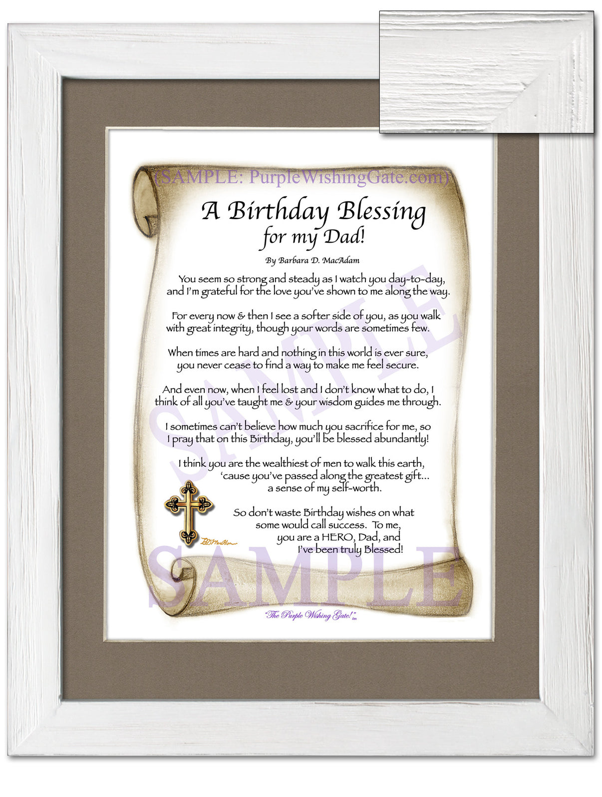 A Birthday Blessing for my Dad! - Birthday Gift - PurpleWishingGate.com