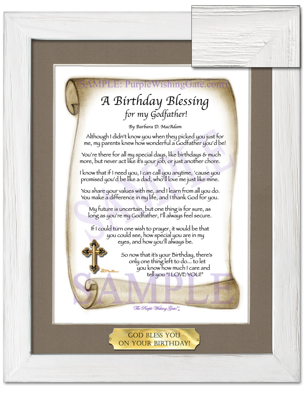 A Birthday Blessing for my Godfather! - Birthday Gift - PurpleWishingGate.com