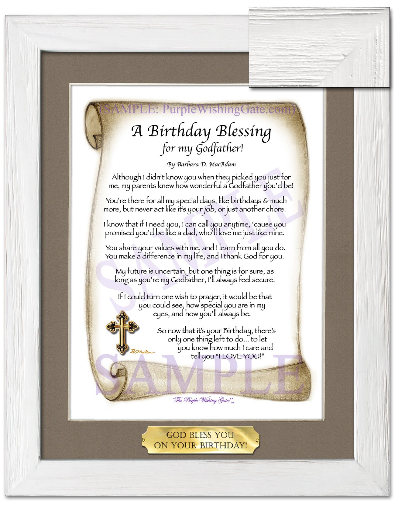 A Birthday Blessing for my Godfather! - Birthday Gift - PurpleWishingGate.com