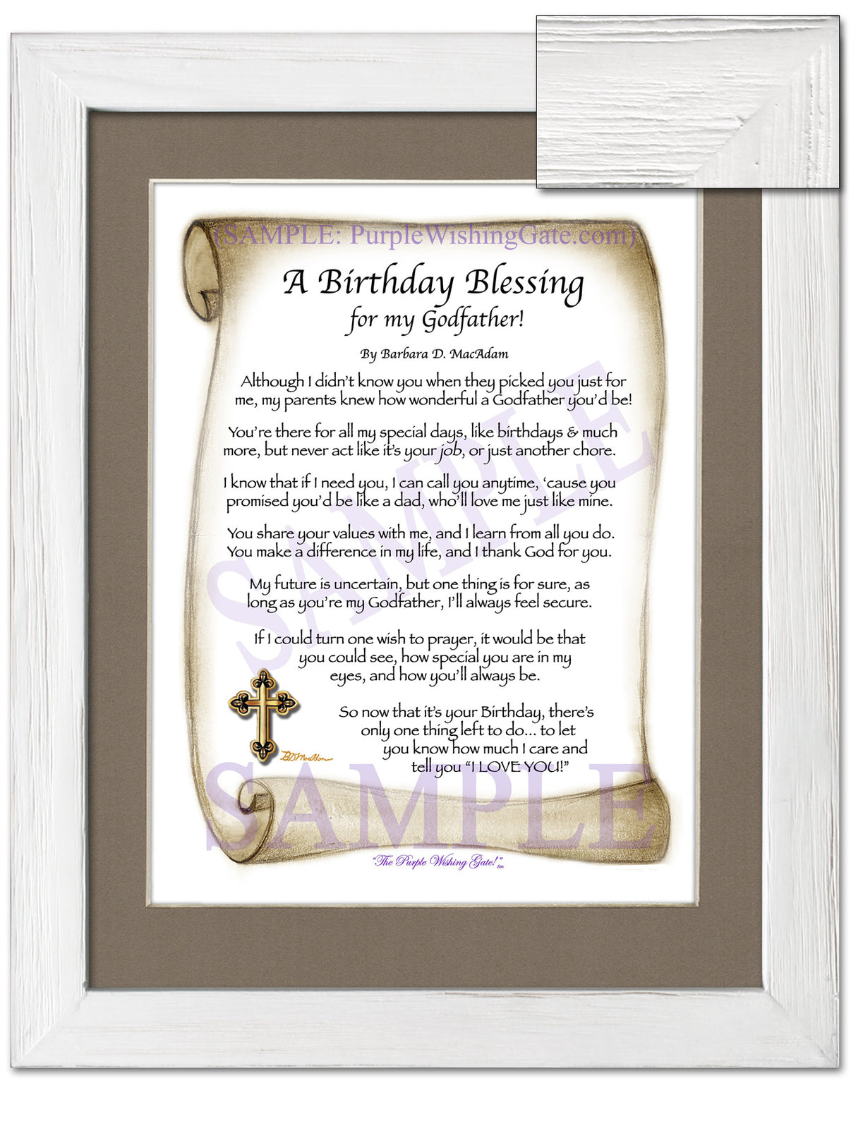 A Birthday Blessing for my Godfather! - Birthday Gift - PurpleWishingGate.com