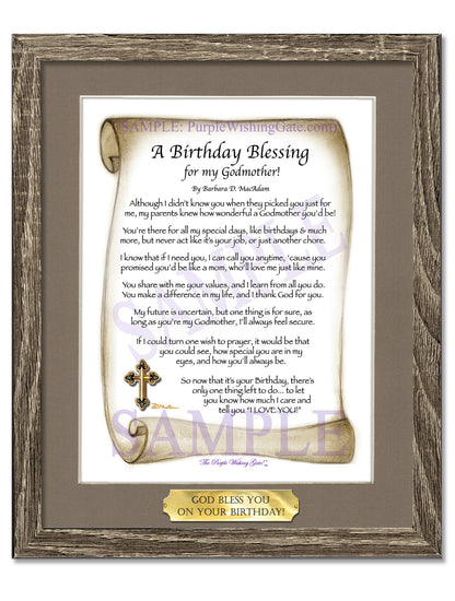 A Birthday Blessing for my Godmother! - Birthday Gift - PurpleWishingGate.com