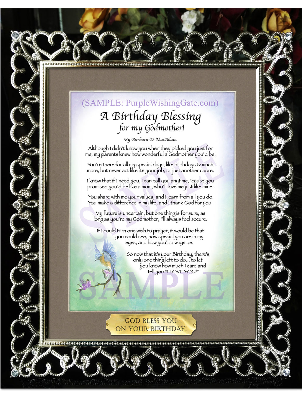 A Birthday Blessing for my Godmother! - Birthday Gift - PurpleWishingGate.com