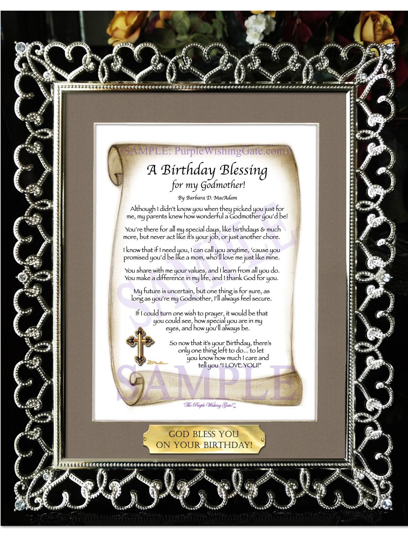 A Birthday Blessing for my Godmother! - Birthday Gift - PurpleWishingGate.com